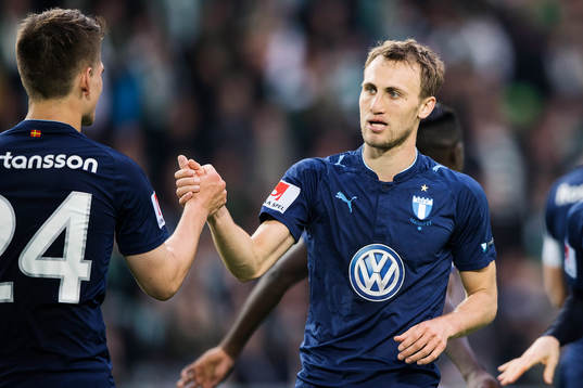 Malmö FFs Magnus Wolff Eikrem jublar