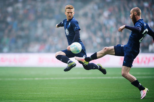 Malmö FFs Anders Christiansen och Jo Inge Berget