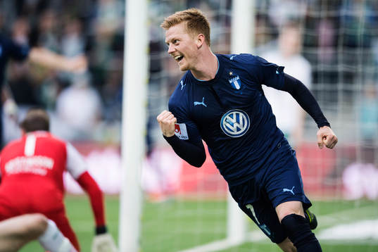 Malmö FFs Anders Christiansen jublar