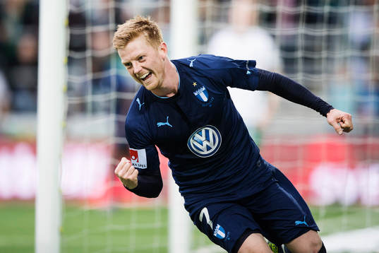 Malmö FFs Anders Christiansen jublar