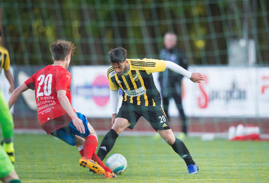 IFK Hässleholms Florent Stagova i matchen i DM mellan