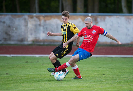 IFK Hässleholms Elliott Nilsson i matchen i DM mellan