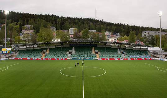 Norrporten arena innan fotbollsmatchen i Allsvenskan mellan