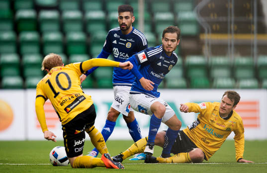 Sundsvalls Kristinn Steindorsson och Elfsborgs Henning