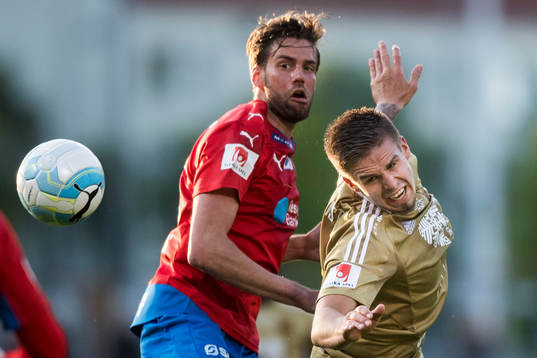 Helsingborgs Mikael Dahlberg och Östersunds Dennis Widgren