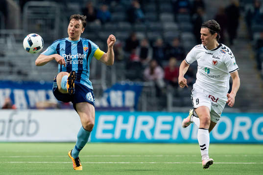 Djurgårdens Marcus Hansson och Kalmars Marcus Antonsson