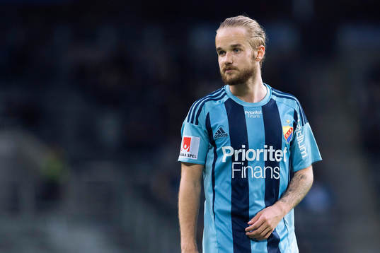 Djurgårdens Daniel Berntsen deppar