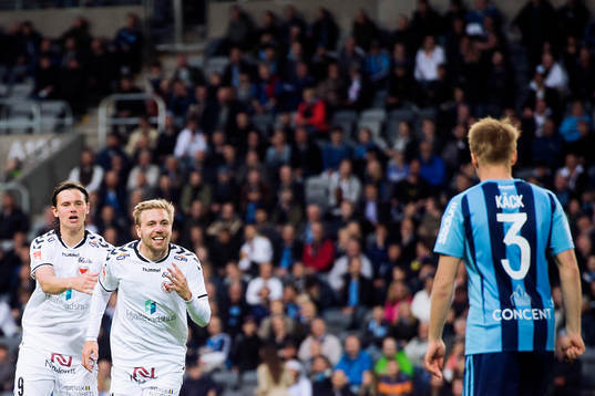 Kalmars Jonathan Ring och Marcus Antonsson jublar