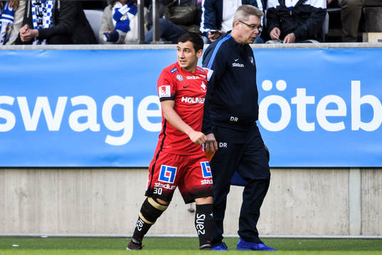 Norrköpings Nikola Tkalcic tvingas utgå skadad