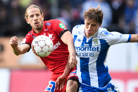 Norrköpings Andreas Hadenius och IFK Göteborgs Thomas