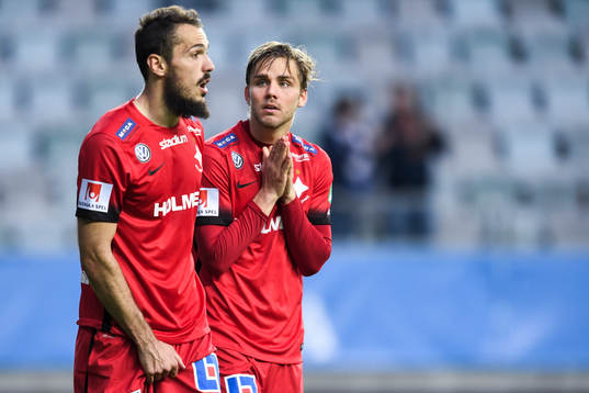 Norrköpings Emir Kujovic och Christoffer Nyman