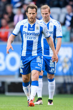 IFK Göteborgs Tobias Hysén och Gustav Engvall deppar
