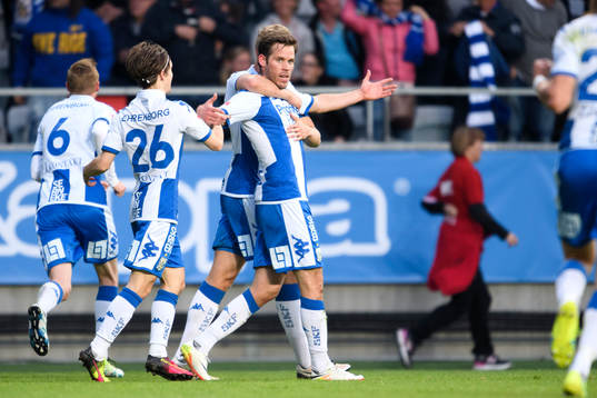 IFK Göteborgs Emil Salomonsson jublar