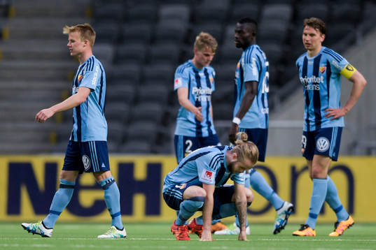 Djurgårdens spelare deppar