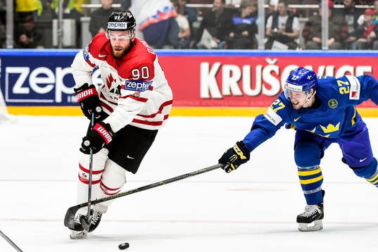 Kanadas Ryan O’Reilly och Sveriges Martin Lundberg
