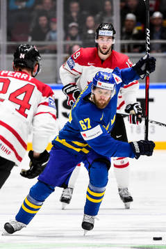 Sveriges Martin Lundberg laddar för skott