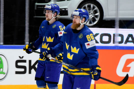 Sveriges Anton Lindholm och Linus Klasen deppar