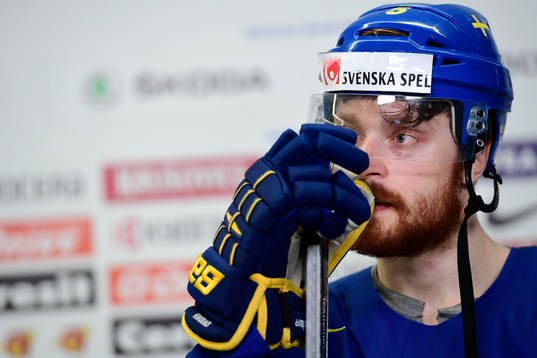Sveriges Adam Larsson deppar