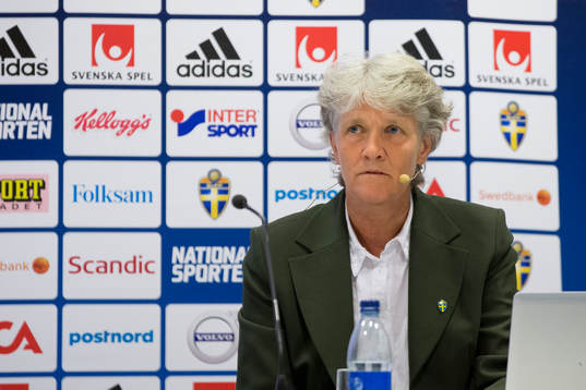 Sveriges förbundskapten i fotboll Pia Sundhage