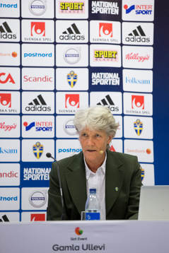 Sveriges förbundskapten i fotboll Pia Sundhage