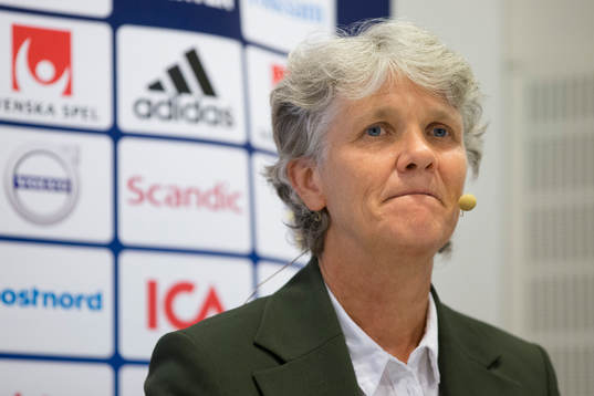 Sveriges förbundskapten i fotboll Pia Sundhage