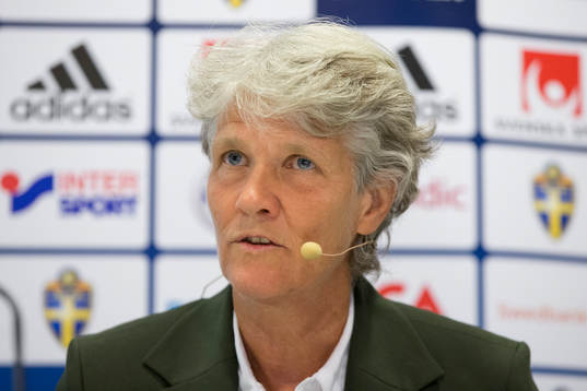 Sveriges förbundskapten i fotboll Pia Sundhage