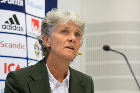 Sveriges förbundskapten i fotboll Pia Sundhage