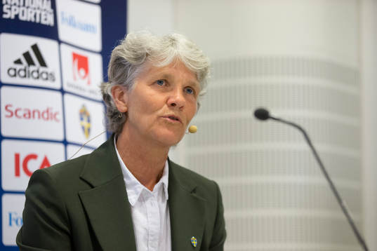 Sveriges förbundskapten i fotboll Pia Sundhage
