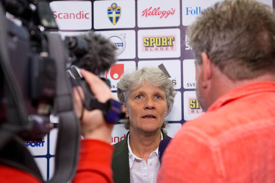 Sveriges förbundskapten i fotboll Pia Sundhage