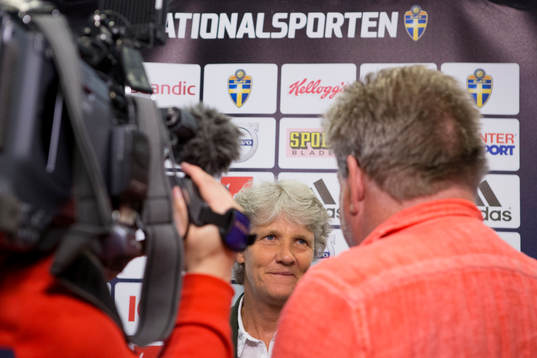 Sveriges förbundskapten i fotboll Pia Sundhage