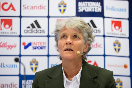 Sveriges förbundskapten i fotboll Pia Sundhage