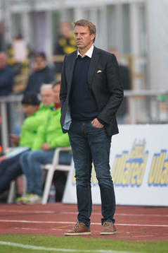 Falkenbergs tränare Hans Eklund deppar