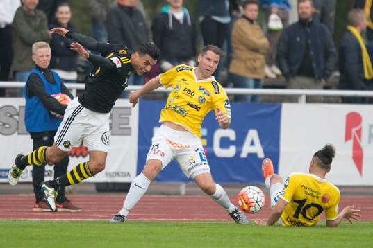 s Ahmed Yasin och Falkenbergs Stefan Rodevåg och Alexander