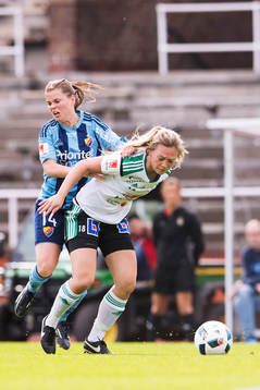 Djurgårdens Hanna Lundqvist och Mallbackens Sandra
