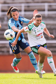 Djurgårdens Johanna Rytting Kaneryd och Mallbackens Anna
