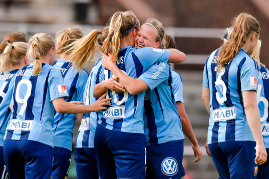 Djurgårdens spelare jublar