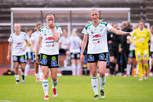 Mallbackens Elin Nyman och Julia Karlenäs deppar