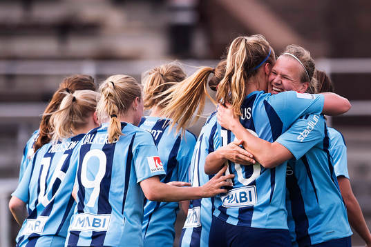 Djurgårdens spelare jublar