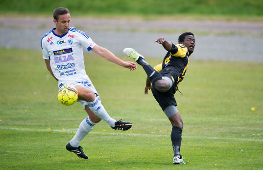 IFK Hässleholms Kojo Annor i matchen i division 2 mellan