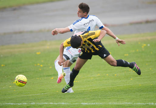 IFK Hässleholms Diego Delgadoi matchen i division 2 mellan