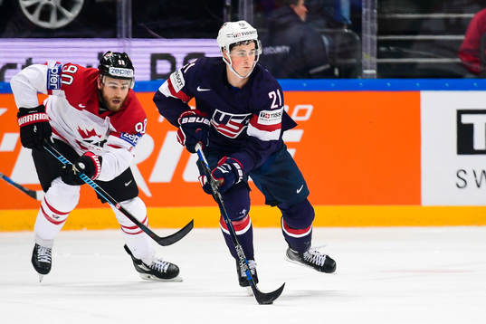 s Dylan Larkin och Kanadas Ryan O´Reilly