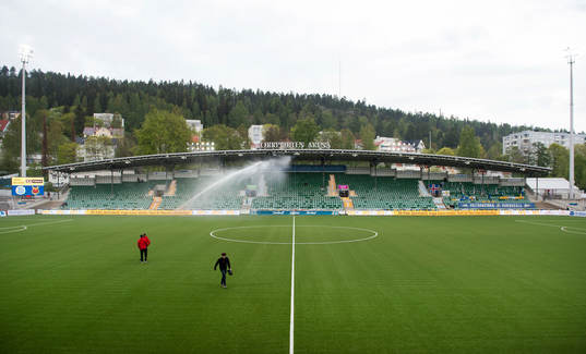 Norrporten Arena innan fotbollsmatchen i Allsvenskan mellan