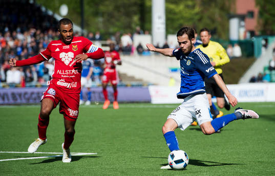Östersunds Alex Dyer och Sundsvalls Kristinn Steindorsson