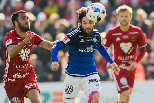 Sundsvalls Robbin Sellin och Östersunds Brwa Nouri
