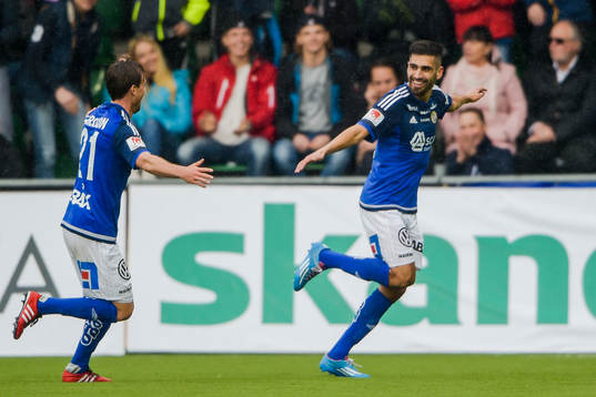 Sundsvalls Eric Larsson och Stefan Silva jublar