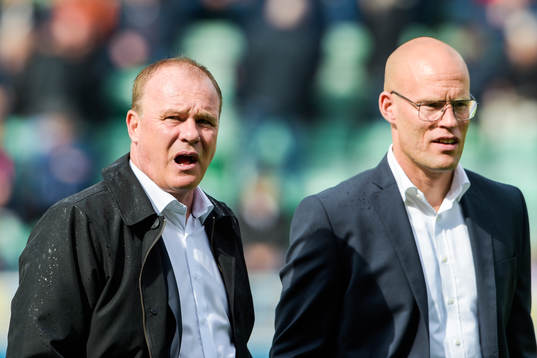 Sundsvalls tränare Joel Cedergren och tränare Roger
