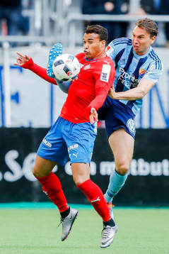 Helsingborgs Matthew Rusike och Djurgårdens Marcus Hansson