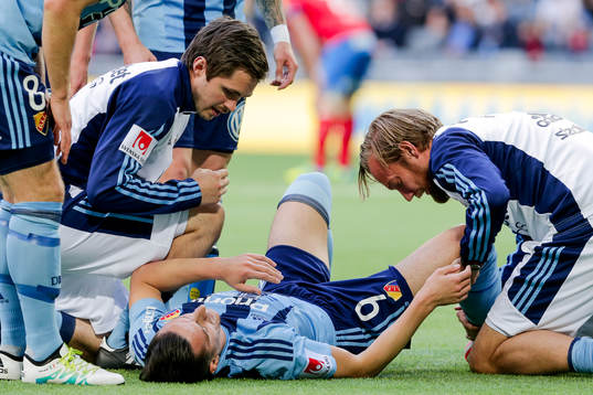 Djurgårdens Haris Radetinac har ont