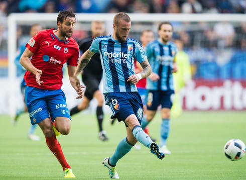 Helsingborgs Mikael Dahlberg  och Djurgårdens Alexander