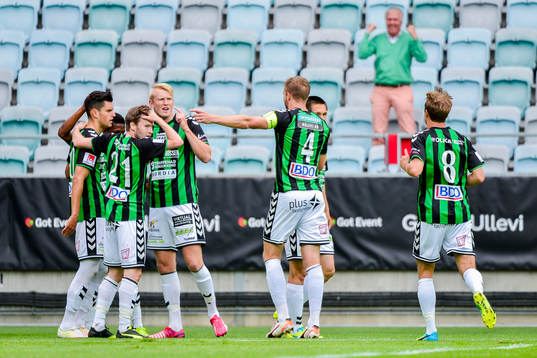 GAIS spelare jublar